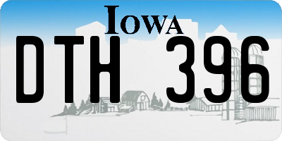 IA license plate DTH396