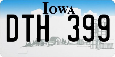 IA license plate DTH399