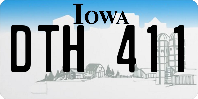 IA license plate DTH411