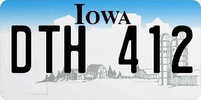IA license plate DTH412