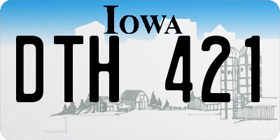 IA license plate DTH421