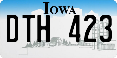 IA license plate DTH423