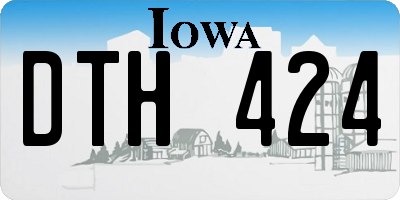 IA license plate DTH424