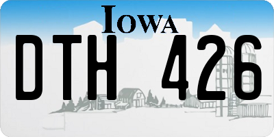 IA license plate DTH426