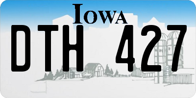 IA license plate DTH427