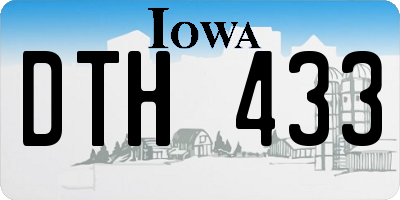 IA license plate DTH433
