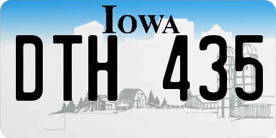 IA license plate DTH435