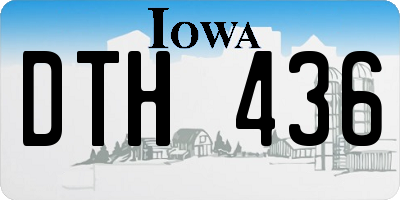IA license plate DTH436