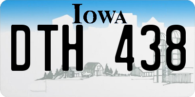 IA license plate DTH438