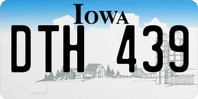 IA license plate DTH439