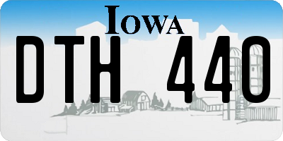 IA license plate DTH440