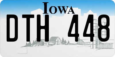 IA license plate DTH448