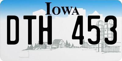 IA license plate DTH453