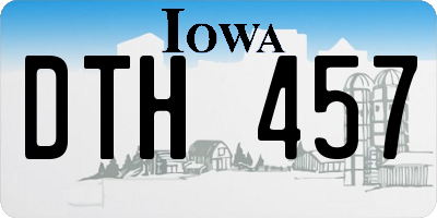 IA license plate DTH457