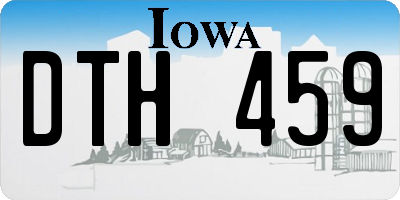 IA license plate DTH459