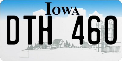IA license plate DTH460
