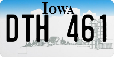 IA license plate DTH461