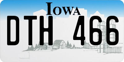 IA license plate DTH466