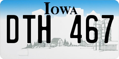 IA license plate DTH467