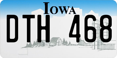 IA license plate DTH468