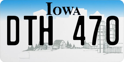 IA license plate DTH470