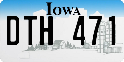 IA license plate DTH471