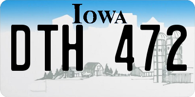 IA license plate DTH472