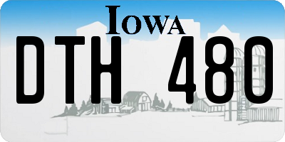 IA license plate DTH480