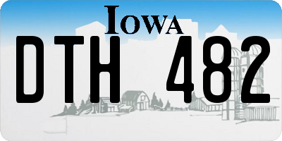 IA license plate DTH482