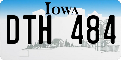 IA license plate DTH484