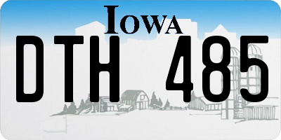 IA license plate DTH485