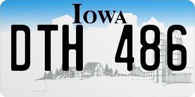 IA license plate DTH486
