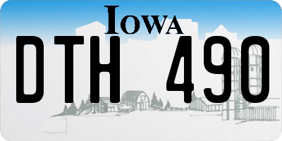 IA license plate DTH490