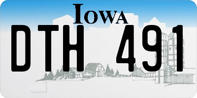 IA license plate DTH491