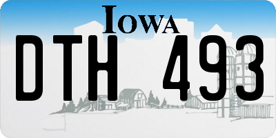 IA license plate DTH493