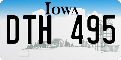 IA license plate DTH495