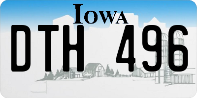 IA license plate DTH496