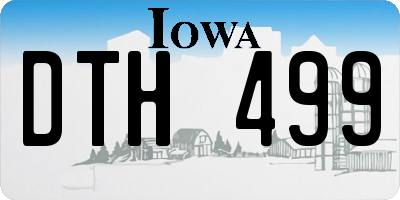 IA license plate DTH499