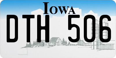 IA license plate DTH506