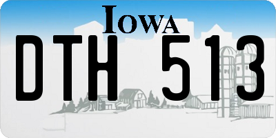 IA license plate DTH513