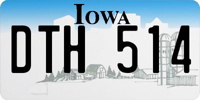 IA license plate DTH514