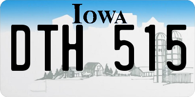 IA license plate DTH515