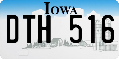 IA license plate DTH516
