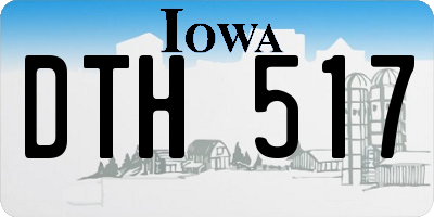 IA license plate DTH517