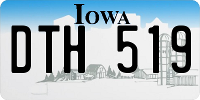IA license plate DTH519