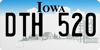IA license plate DTH520