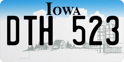 IA license plate DTH523