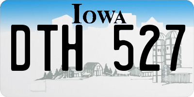 IA license plate DTH527