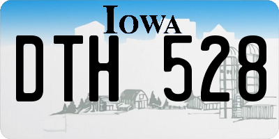 IA license plate DTH528
