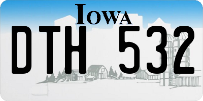 IA license plate DTH532